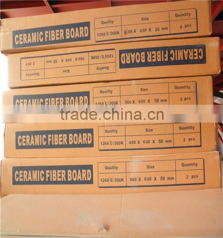 1260 heating insulation fireproof ceramic fiber board