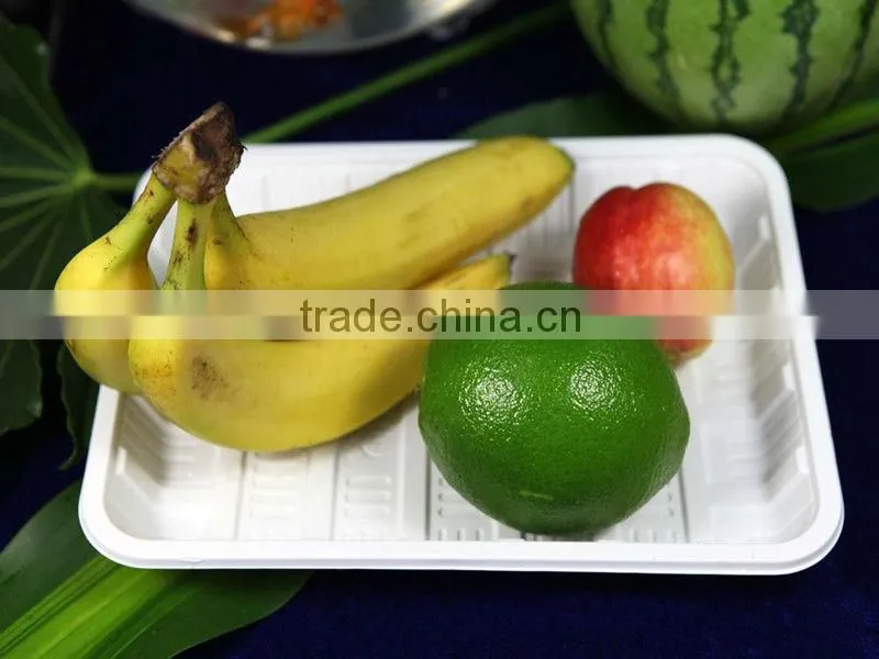 Biodegradable tapioca tableware, disposable plastic plate/dish