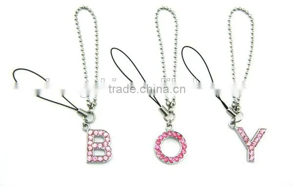 Newly Arrival Alphabet Mobile Phone Straps Wholesale