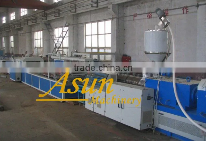 Qingdao product PVC Wood plastic floor production line/making machine/extrusion line