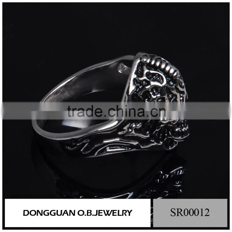 316L Skull Ring Stainless Steel Ring, Men's Rings Jewelry/Skull Fashion Ring With Price