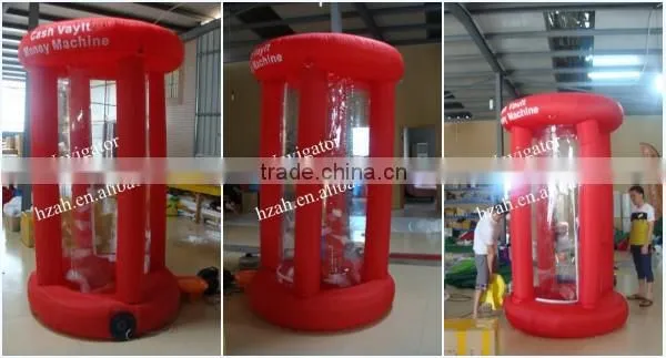 Inflatable Catch Money Machine/Inflatables Money Booth