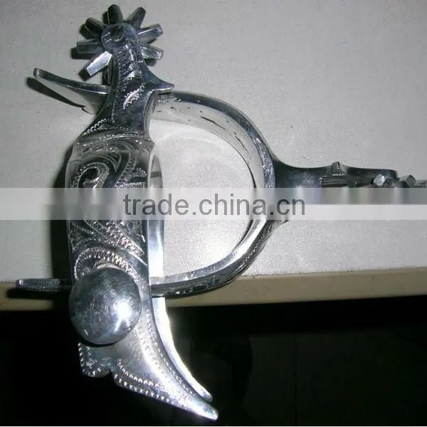 Aluminium Engrave Spurs cowboy spurs