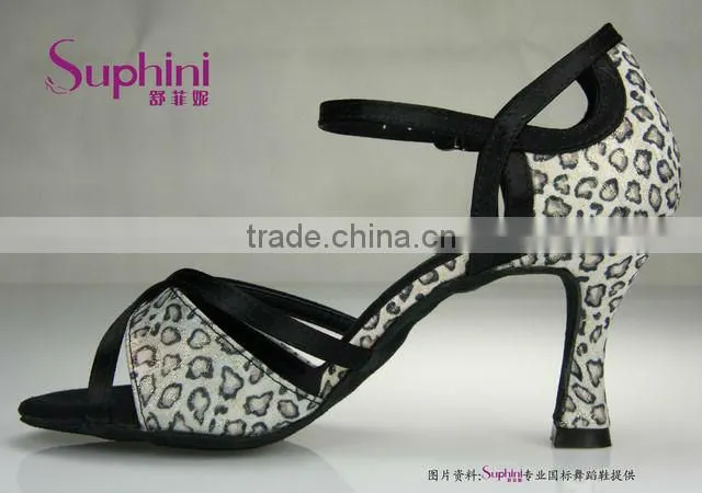 Suphini Super Hot Design Latin Dance Shoes Leopard