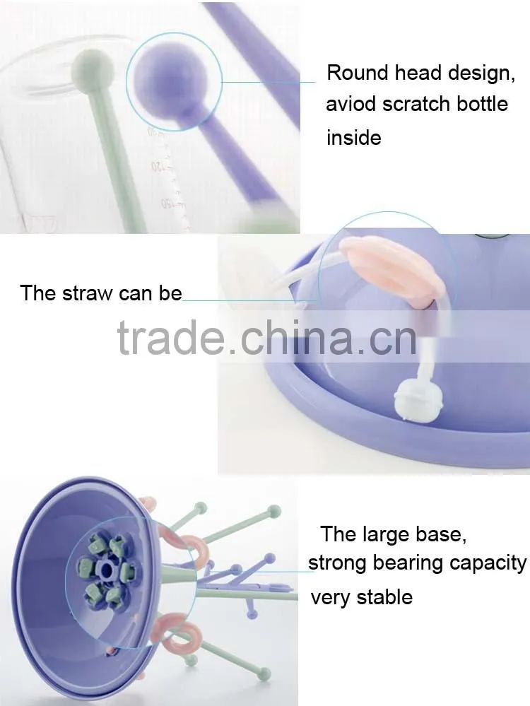 Good quality safe plastic tree shape large capacity bottle dryer for kids