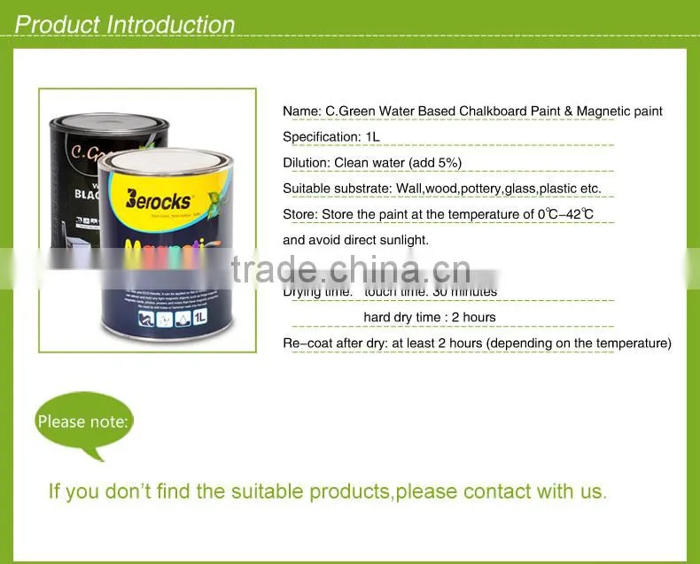 non-toxic magnetic blackboard paint/ Cheap magnetic paint Made in China