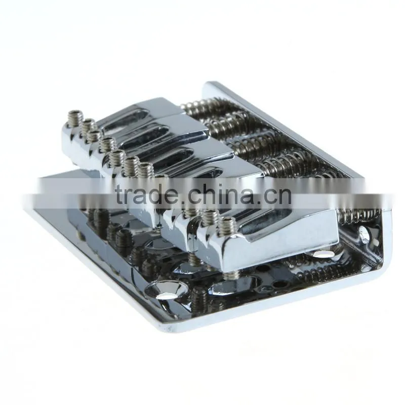 Guitar Parts 65mm Chrome 6 Strings Saddle Hardtail Bridge Top Load