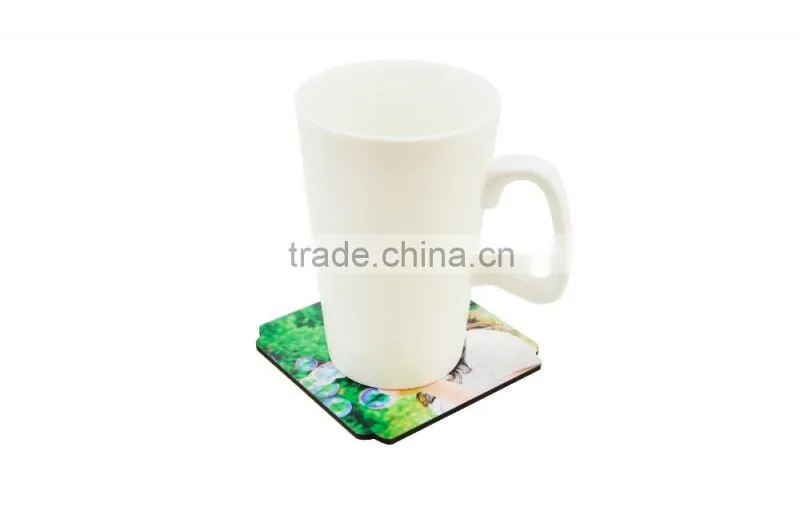 China Supplier Wholesale Heat Transfer Sublimation MDF Blank Cork Coaster
