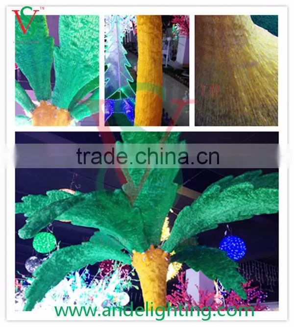 New product artificial led coconut palm tree light holiday decoration, outdoor light led palm tree lights
