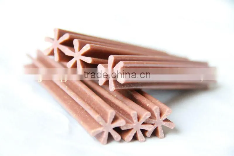 pet food (dog treat hexagonal chewing stick