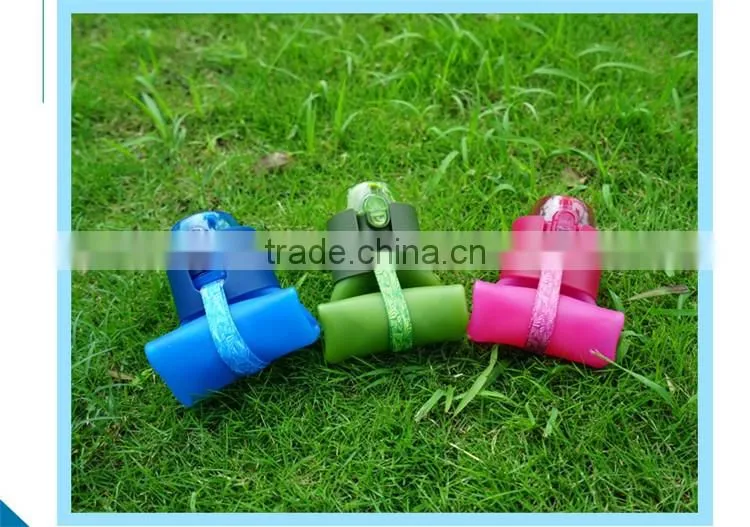 2016 Top Selling Items Outdoor Food Grade BPA Free Portable Flodable Silicone Collapsible water bottle