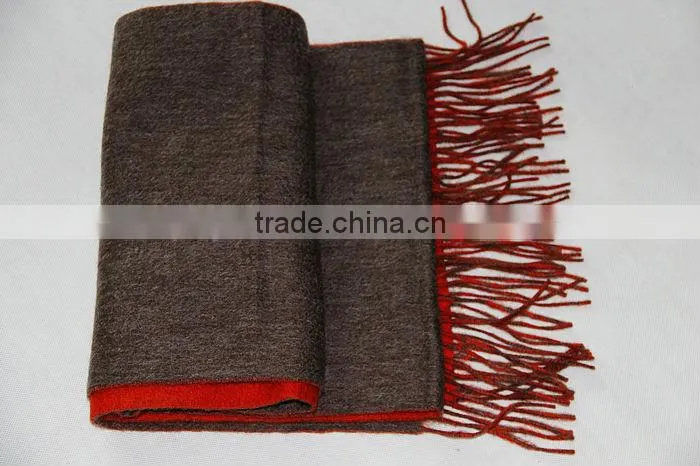 double side 100% cashmere scarf