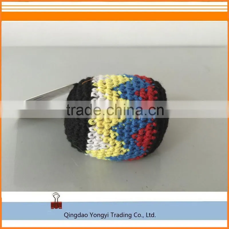 woven knitted hacky sack, juggling ball