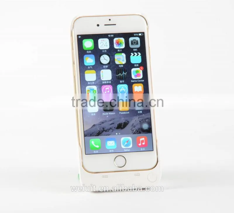 Newest Design Slim Portable External Power Bank for iPhone 6 with Battery Case