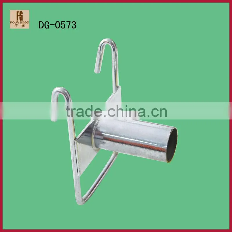 double hook metal pipe clamp