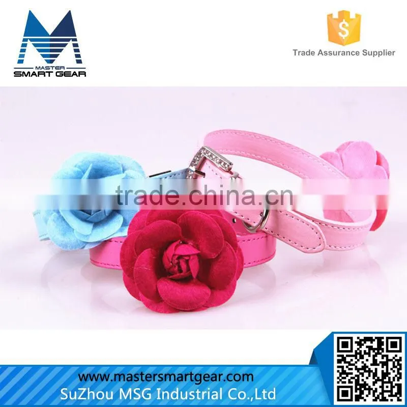Handmade Embroidered Pet Collars Soft Comfortable Pet Collar PT40