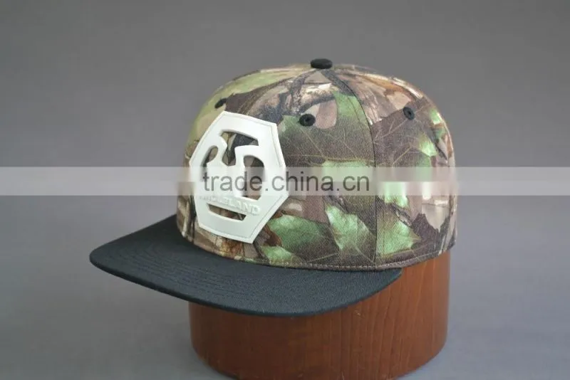 6 panel distressed camo hat
