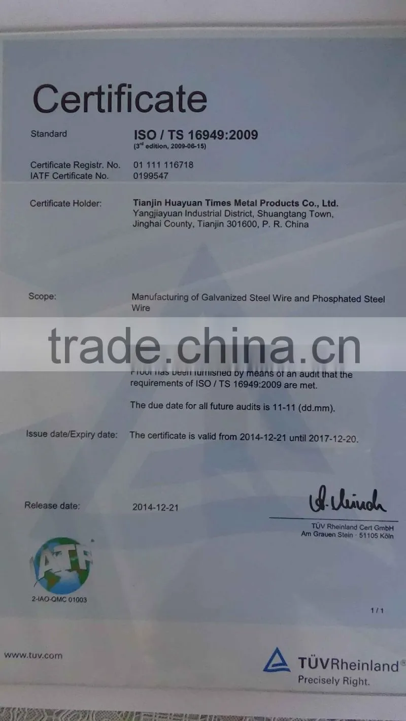 manufacture !! ISO 9001, SGS certiticate ,Fencing Application gi zinc coating surface galvanized twisted fence wire