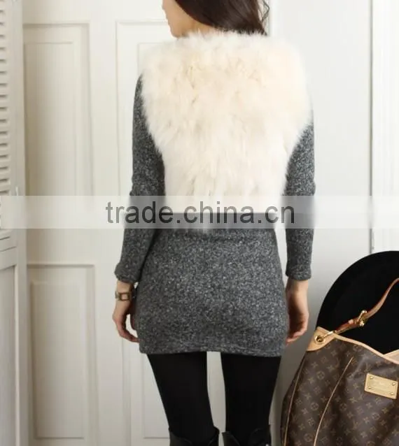 new arrival lamb fur vest for girls