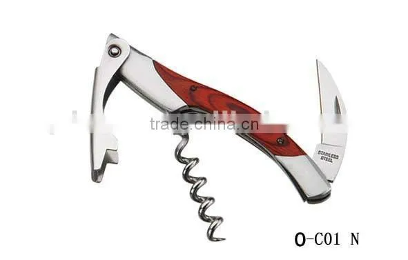 wooden handle corkscrew