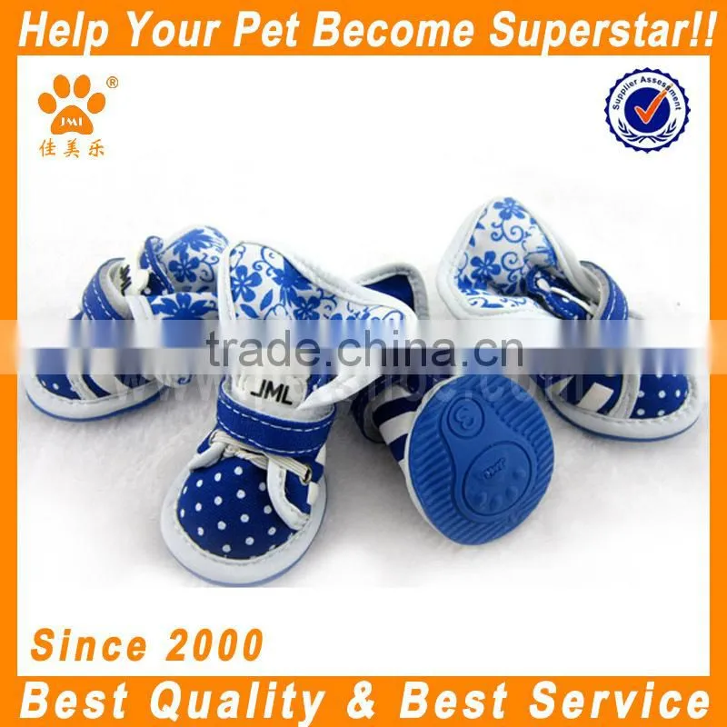JML latest design durable canvas dog shoes for sale OEM canvas shoes for dog pet