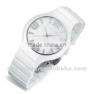 Fashion Wristwatch for women, white ceramic wristwatch