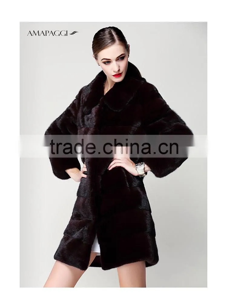 Factory custom made fur coat mink
