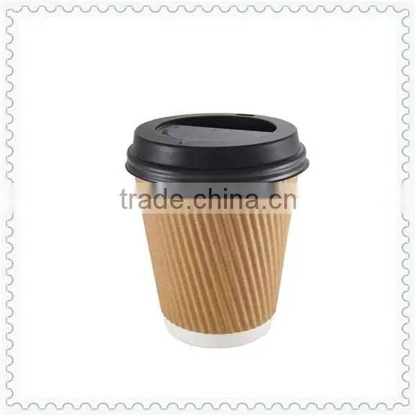 Disposable ripple wall paper cup for Christmas wholesale