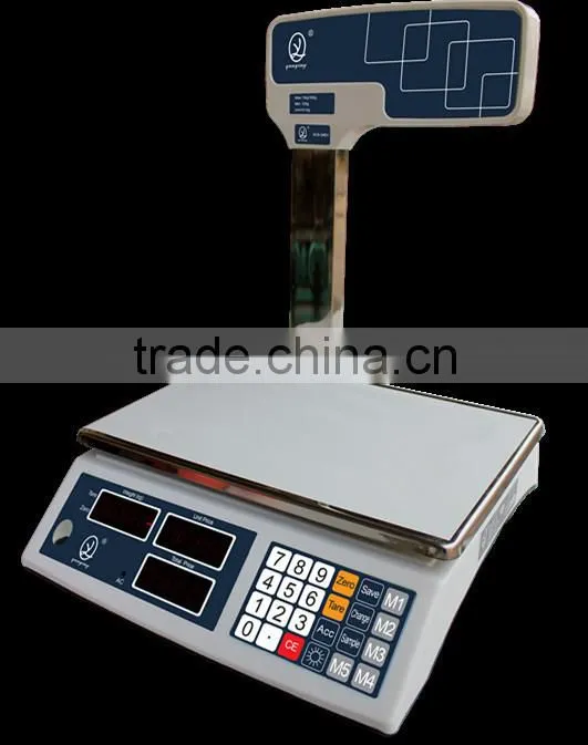 Vegetables fruits digital price scale