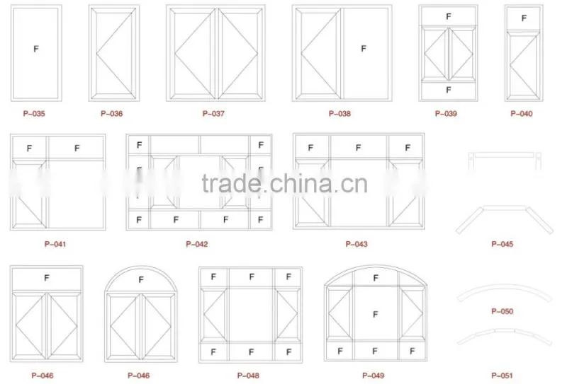 Style aluminum 304L double layer glass casement window models for homes