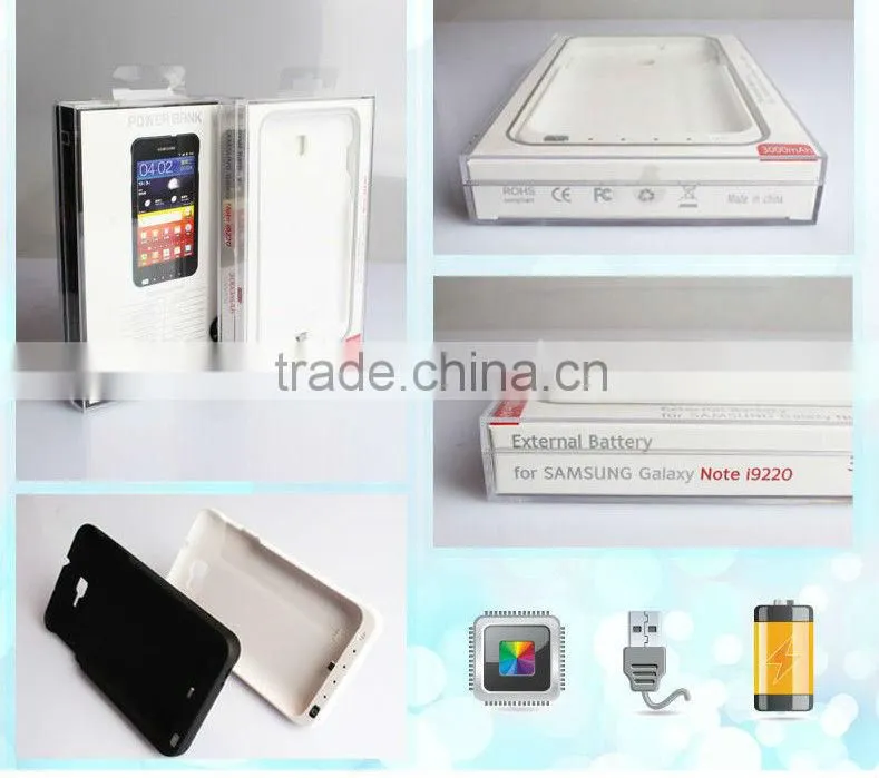 Hot sale 3000mAh for Samsung Galaxy NOTE external battery N7000 I9220 backup battery