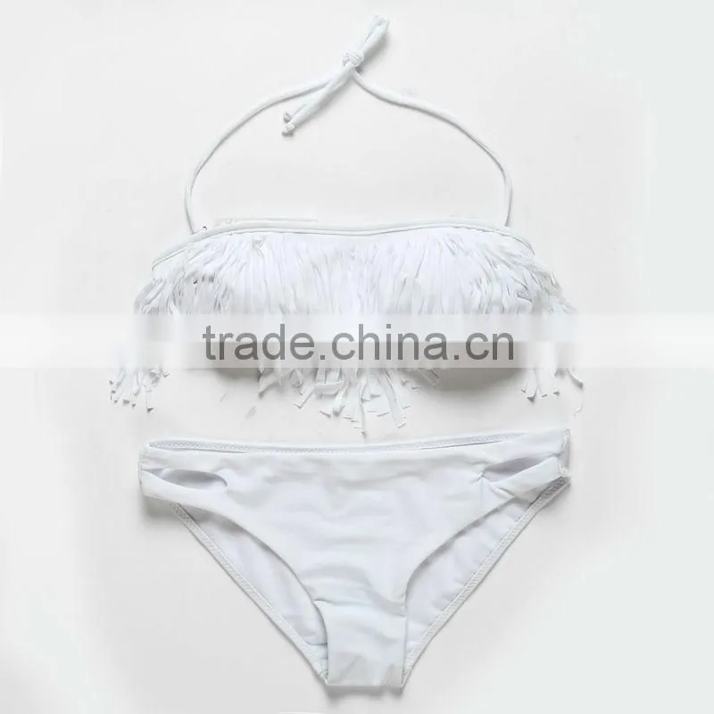 Latest Highly Elastic In Stock Women Tassel Bikini Swimwear