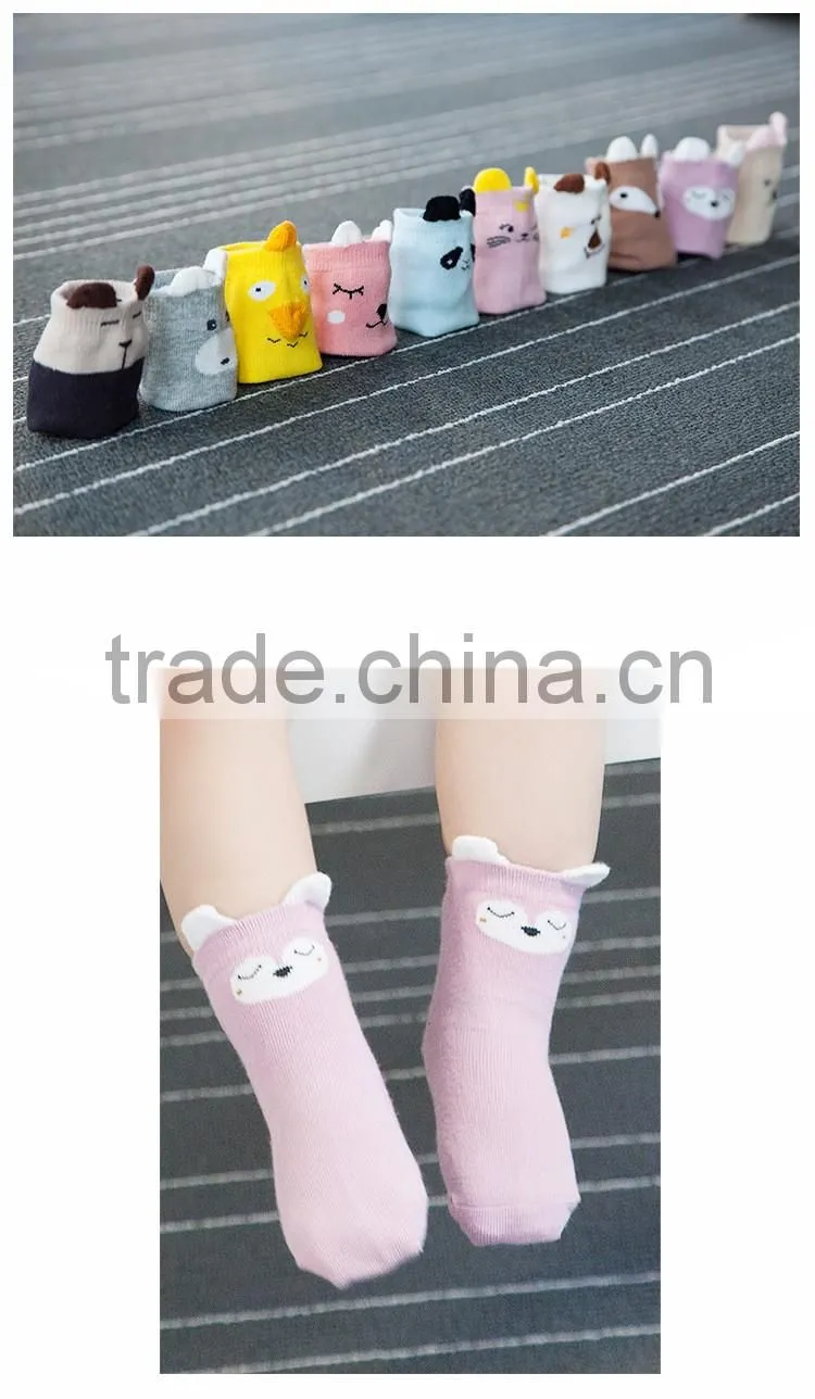 Bow tie pattern cotton baby cartoon sock baby socks wholesale