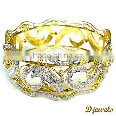 Diamond Gold Bangles, Gold Bangles, diamond Jewelry