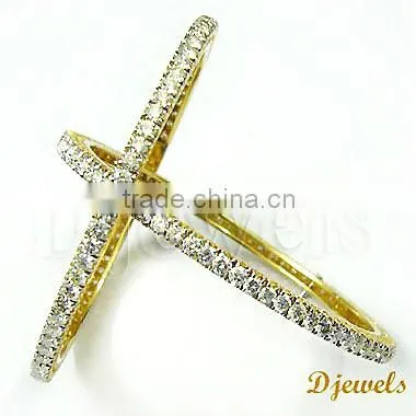 Diamond Bangles, Single Line Bangles, Diamond Jewelry