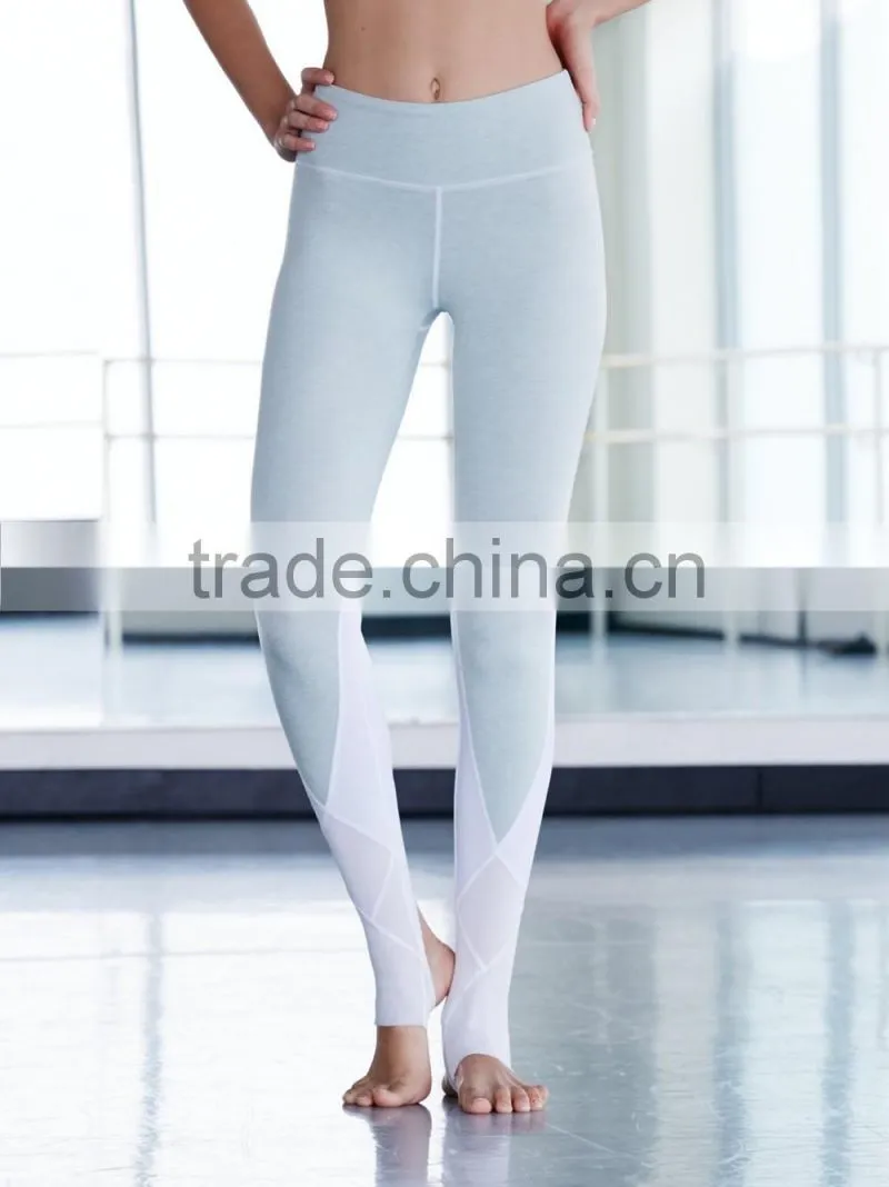 Running leggings mesh women elastic yoga pants sports gym leggings
