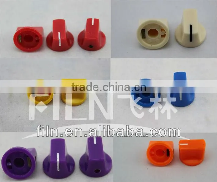 plastic yellow round bakelite guitar knobs