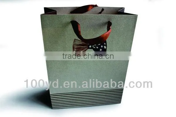 Fancy cheap paper handbags printing / white cardboard paper handbags