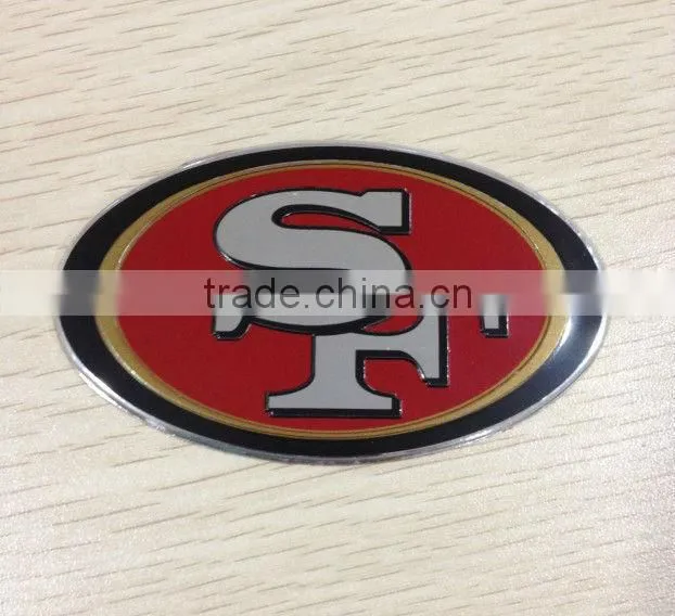 oval shaped removable wall metal sticker