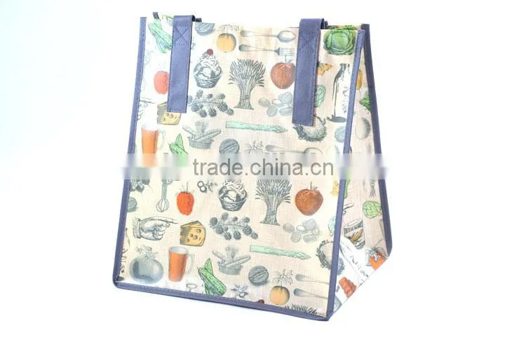 BSCI audit factory printed plastic bags/silver handbags/shopping bag