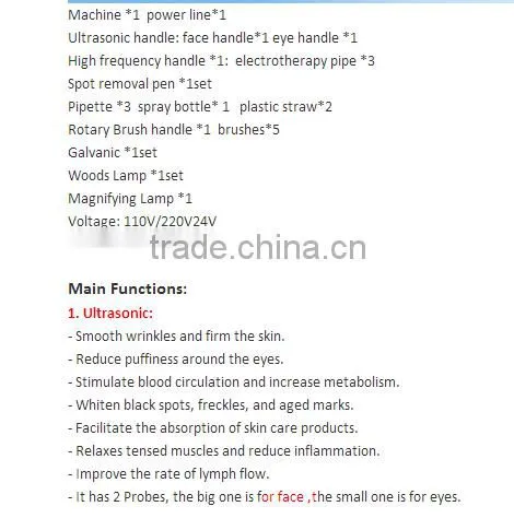 11 in 1 multifunction facial treatment slimming machine