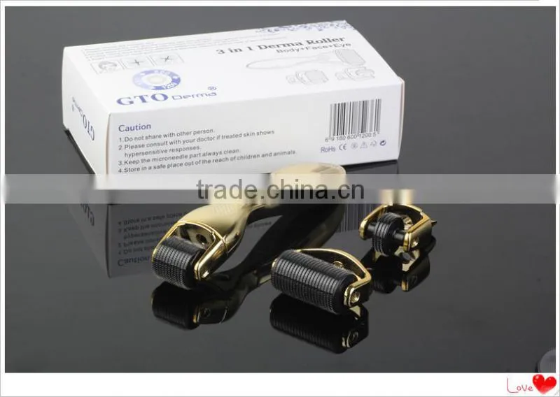 Medical CE Approval micro needle skin roller 3 IN 1 derma roller