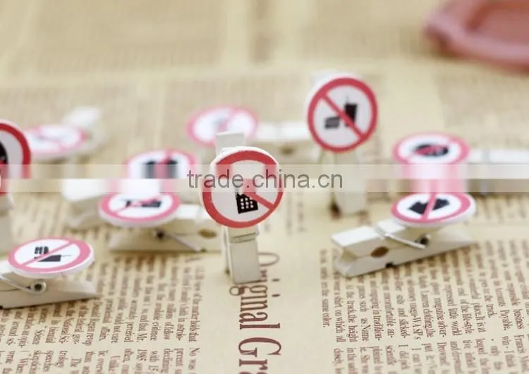 promotional gift custom paper clip/souvenir photo clip/school wooden book mark