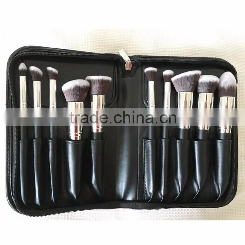 Hot sale top grade 10 pcs personalized makeup brushes
