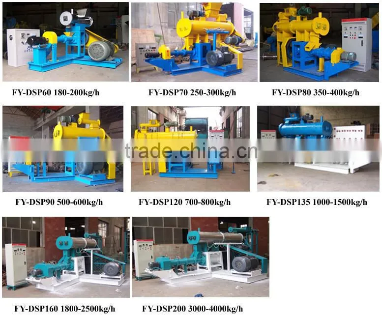 Fanway Manufacture Single Screw Fish Feed Pellets Machinery, Feed Pellets Extruder