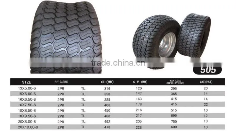 13x5.00-6 lawn tractor wheel lawn garden tire lawn mower wheel