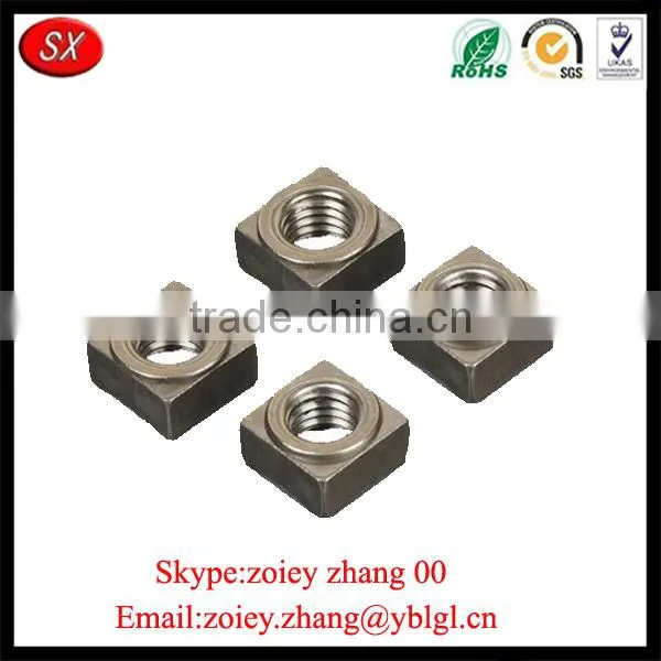 Dongguan Hardware Factory Nonstandard Stainless Steel Custom Square Threaded Nut
