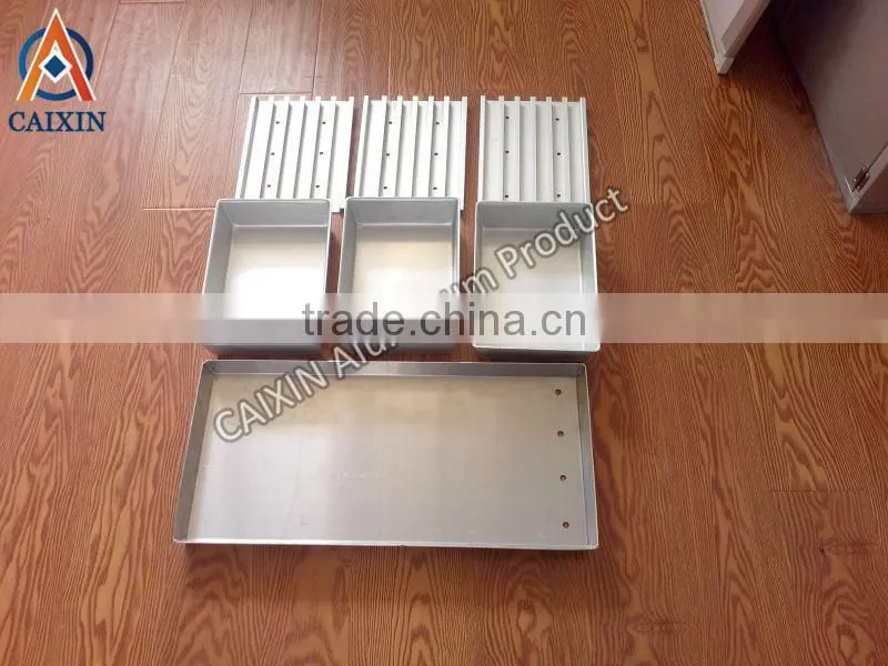 aluminum stretched/welding shrimp freezing tray for plate freezer