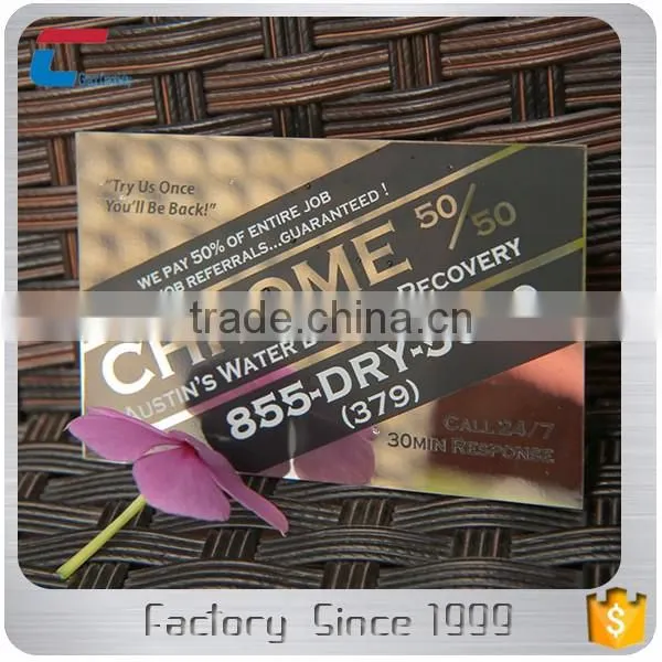 Special Mirror Polished Metal Stainless Steel Business Cards