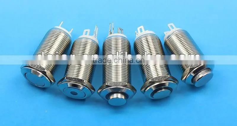 12mm illuminated push button switch